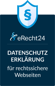 E-Recht24 Siegel für Datenschutzerklärung